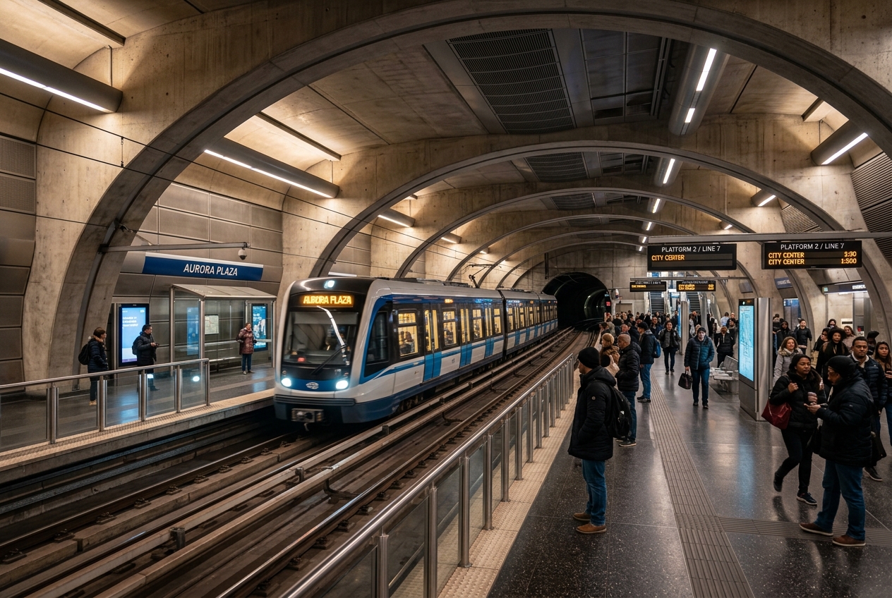 Delhi Metro (DMRC) Line 4 Station Shafts